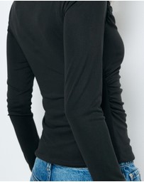 AERE - Eira Ruched Cupro Top