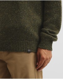 Country Road - Merino Nep Wool Blend Crew Neck Knit
