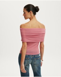 Cotton On - Sheer Off Shoulder Knit