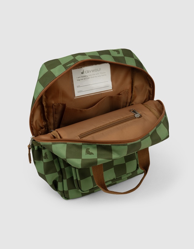 Crywolf - MINI BACKPACK Green Check
