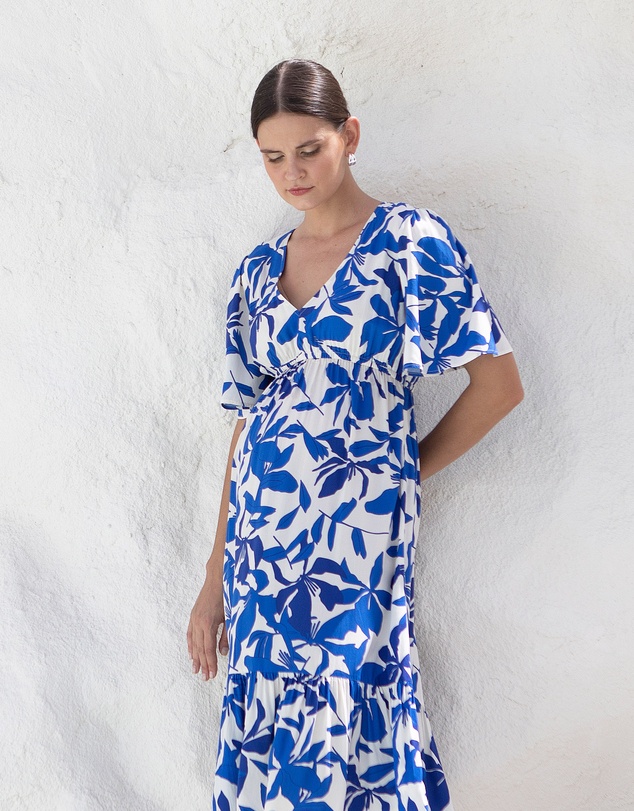 Soon Maternity - Anika Midi Feeding Dress