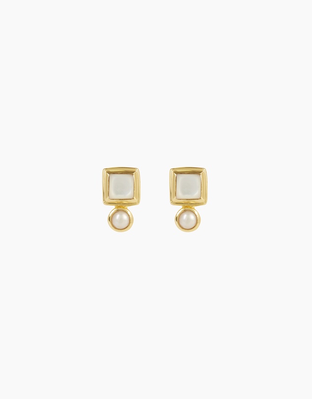 Bianc - Impressionist Earrings Mother of Pearl