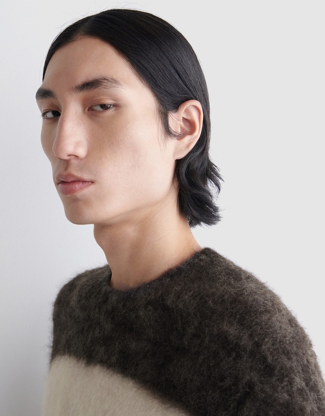 COS - Colour-Block Mohair Crew-Neck Jumper