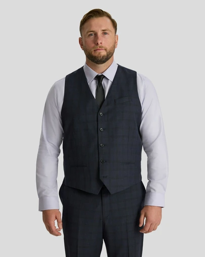 Johnny Bigg - Henry Check Stretch Waistcoat