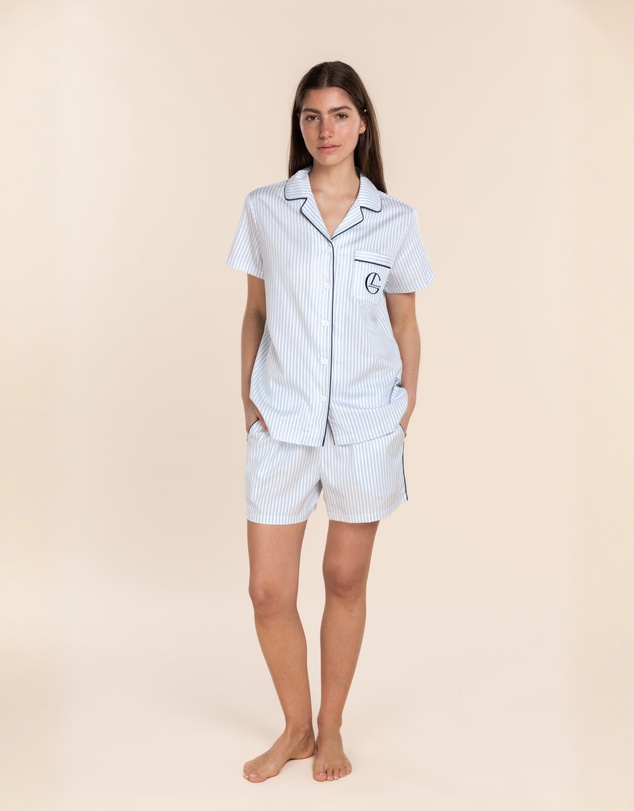 Gingerlilly - Rebecca Judd x Gingerlilly Camilla Cotton Short PJ Set