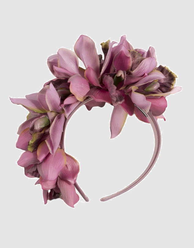 Max Alexander - Large Dusty Pink Flower Headband Fascinator