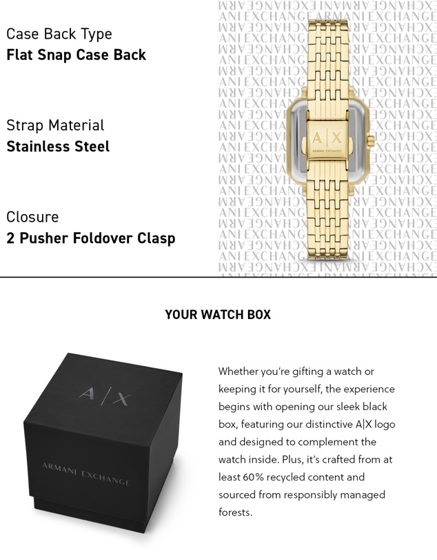 Armani Exchange - Gold Tone Analogue Watch