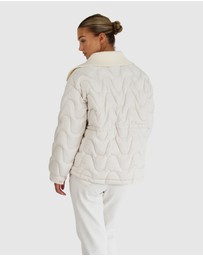 Belle & Bloom - See You Again Quilted Jacket - Cream