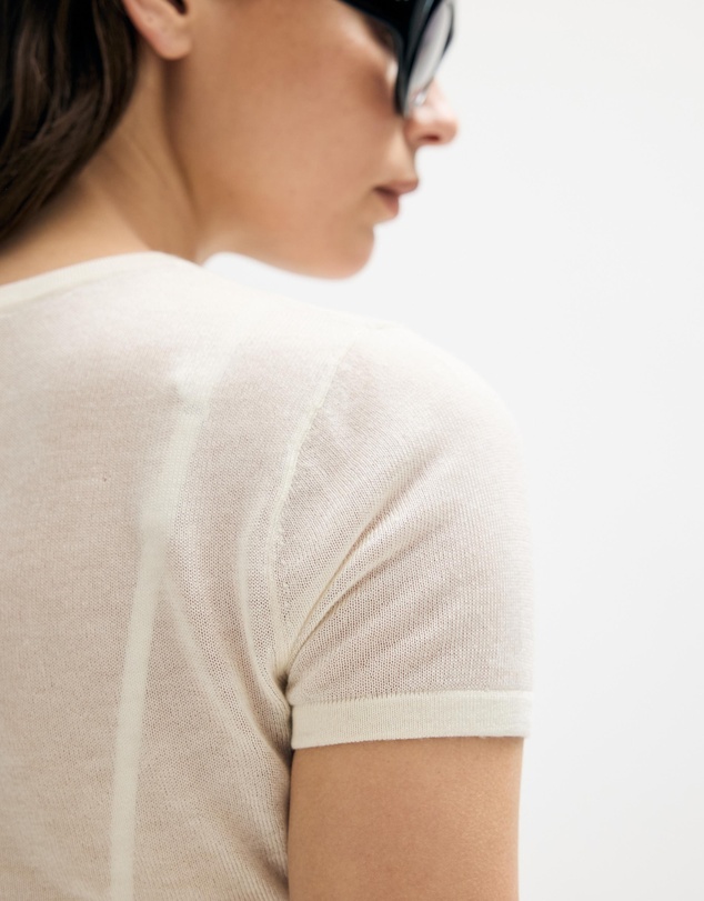 Minima Esenciales - Renna Lyocell Silk Blend Sheer Tee