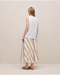 Trenery - Delave Linen Shell Tank in White