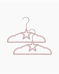 Living Textiles - 10pk Baby Coat Hangers - Stars/Pink