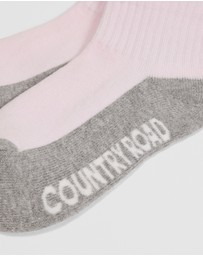 Country Road - Quarter Crew Sock Pack Of 3