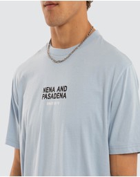 Nena & Pasadena - Linear Dual Curved Tee
