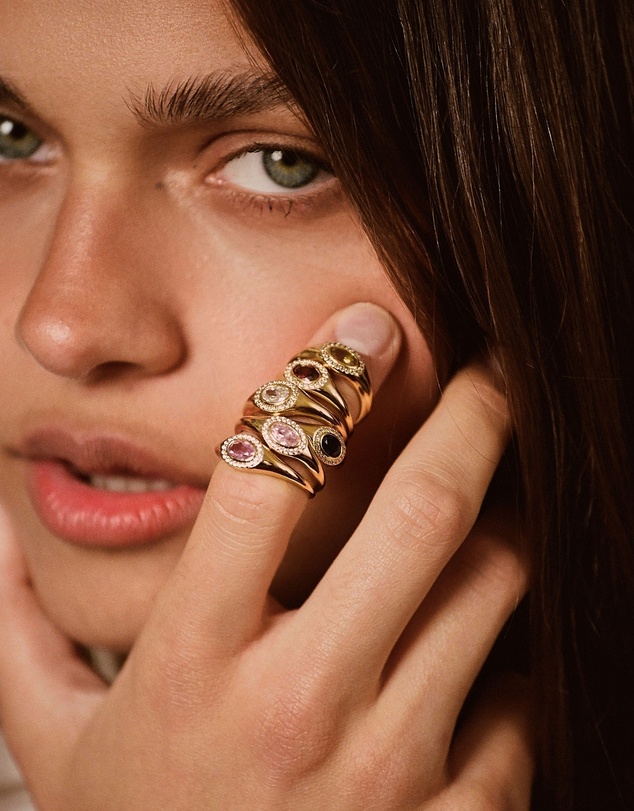 YCL  - May Birthstone Signet Ring