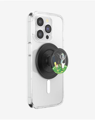 PopSockets - Rick and Morty PopGrip MagSafe Phone Grip Holder + Magnetic Adapter Ring