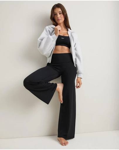 TALA - Softset Fold Waist Wide Leg Trousers