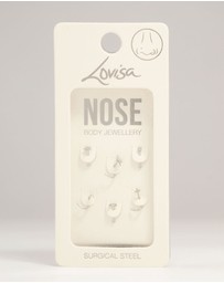 Lovisa - Surgical Steel Celestial Nose Stud 6-Pack