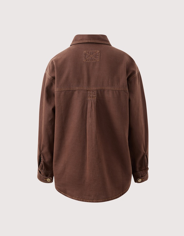 Ceres Life - Bobbi Side Pocket Denim Shacket