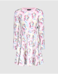 Rock Your Kid - Unicorn Pony Long Sleeve Polly Dress