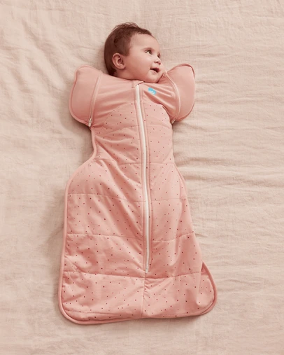 Love to Dream - Swaddle Up™ Transition Bag 2.5 TOG Quilted Stretch Cotton Pebbles Rose