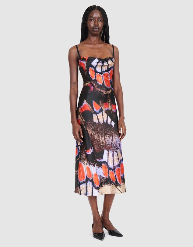 Staud - Evangeline Silk Midi Dress