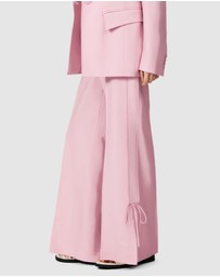 & Other Stories - Bow-Detailed Press-Crease Trousers