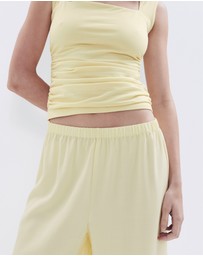 UNISON - Textured Pull On Pant