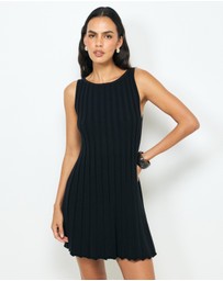 AERE - Zia Rib Knit Mini Dress