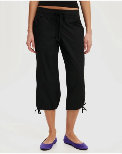 Cotton On - Utility Rib Waist Capri Pants