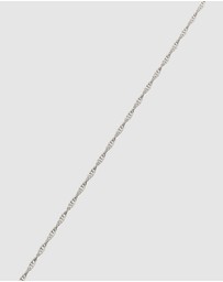 Kuzzoi - ICONIC EXCLUSIVE - Necklace Male Twisted Link Chain 925 Sterling Silver