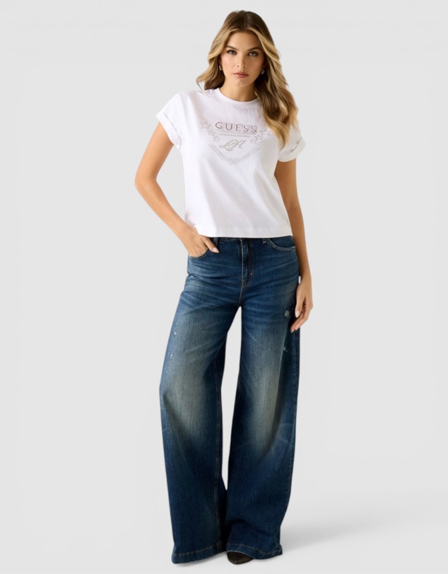 GUESS - Stars Rhinestones T-Shirt
