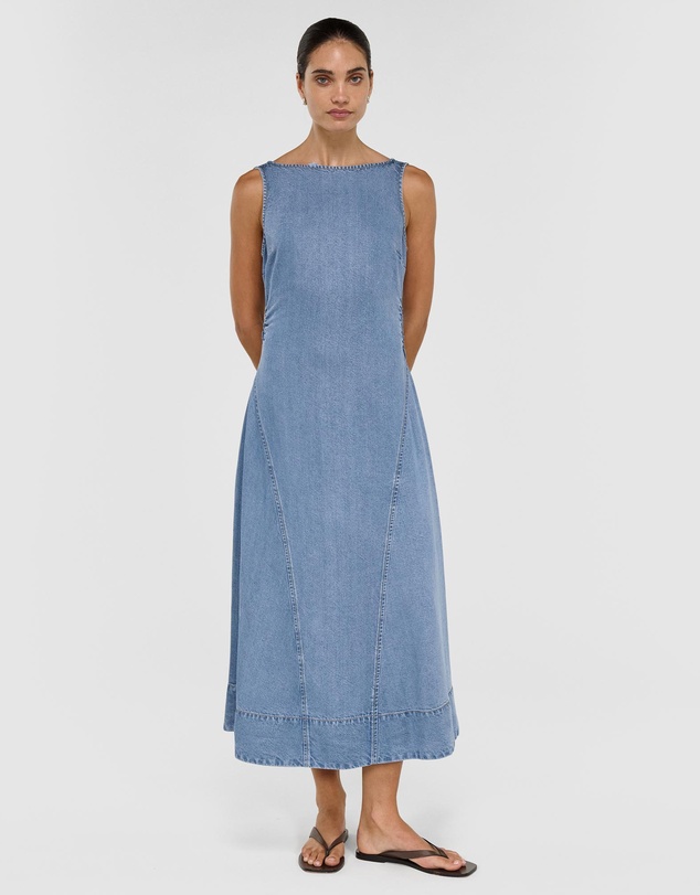 Staple the Label - Talia Chambray Midi Dress