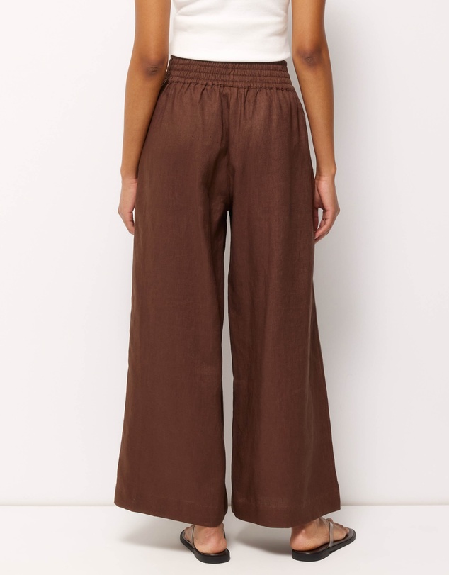 AERE - Tori Cropped Linen Pants