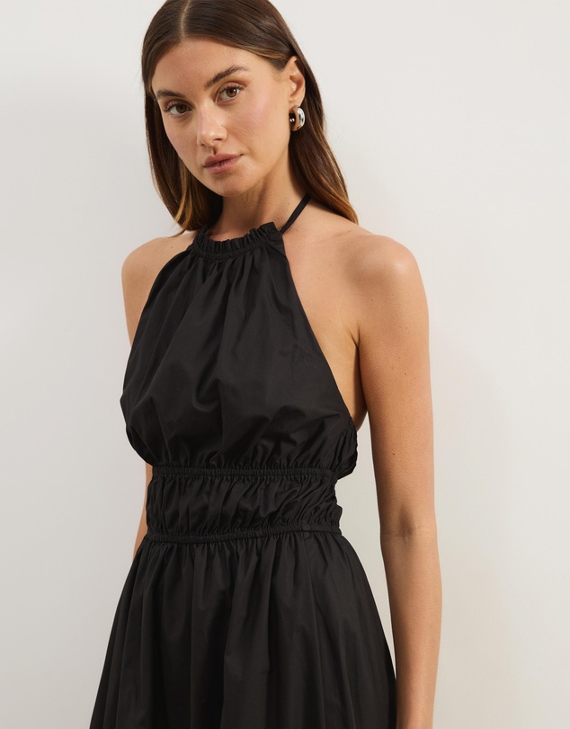 Atmos&Here - Georgia Cotton Poplin Halter Maxi Dress