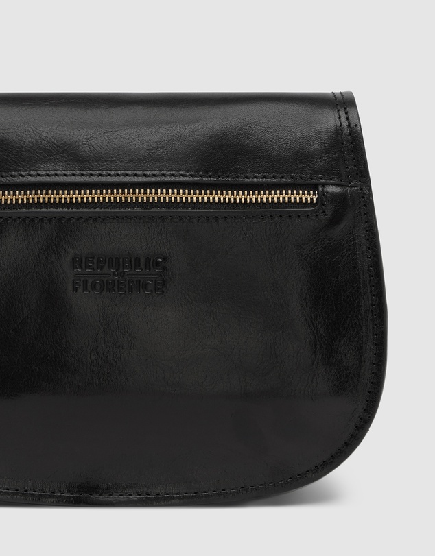 Republic of Florence - Mia Black Crossbody Bag