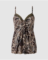 Miraclesuit Swimwear  - Let's Be Fronds Marina Underwired Padded Tankini Top