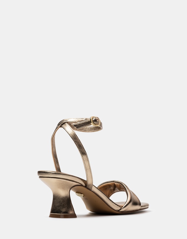 Wittner - Martina Metallic Leather Flared Heels