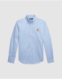 Polo Ralph Lauren - ICONIC EXCLUSIVE - Classic Fit Crest Striped Poplin Shirt