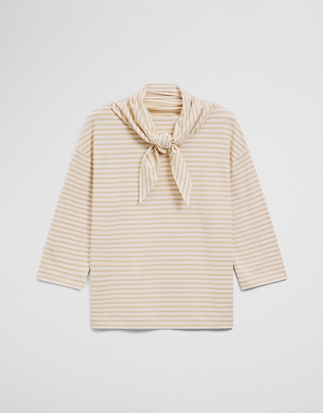 Country Road - Australian Cotton Scarf Crop Sleeve T-shirt