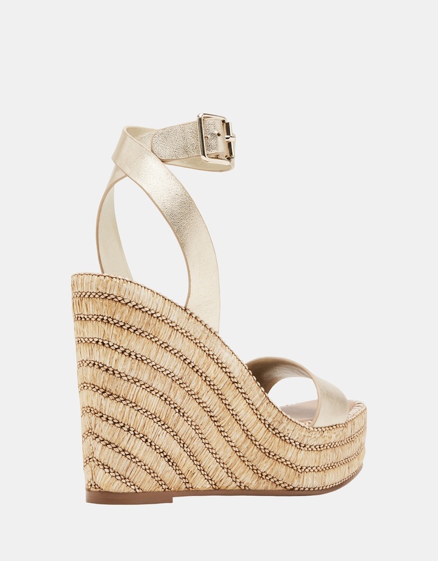 Steve Madden - Cassie Gold Leather Heels