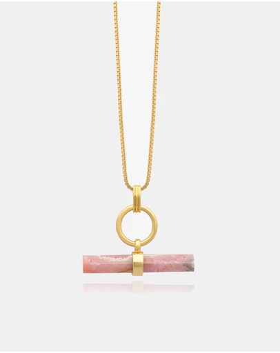 Rachel Jackson - T-Bar Rose Necklace
