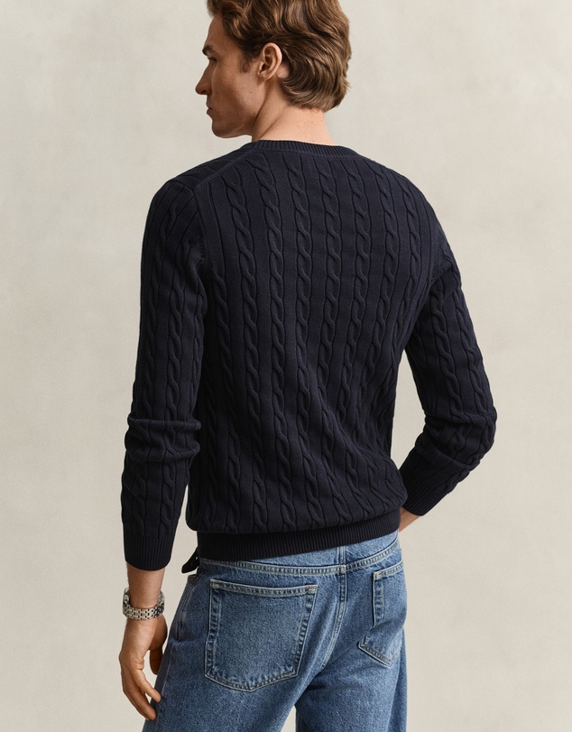 Gant - Cotton Cable Crew Neck Knit