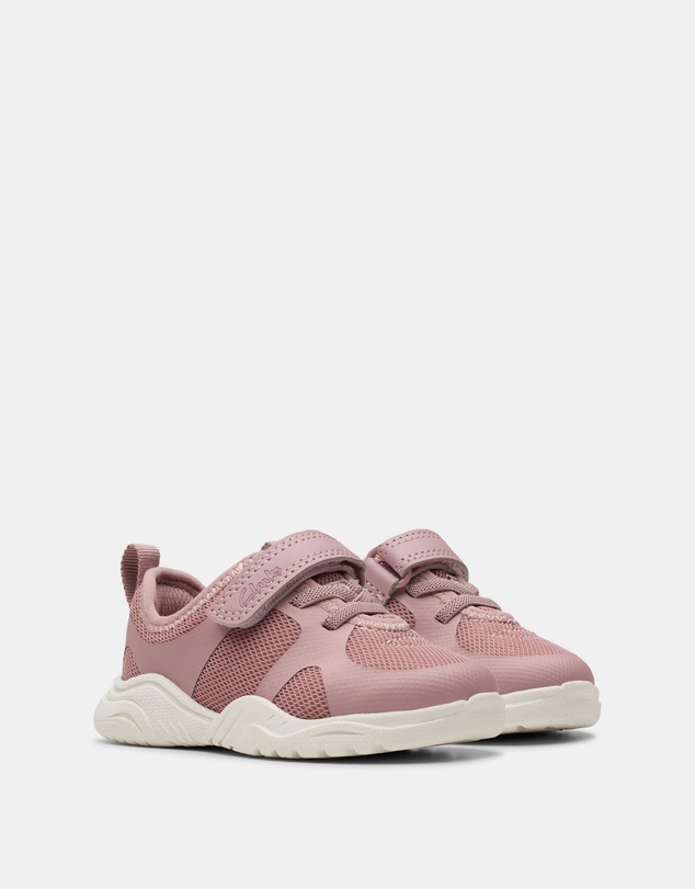 Clarks - Feather Ath (T) Dusty Pink
