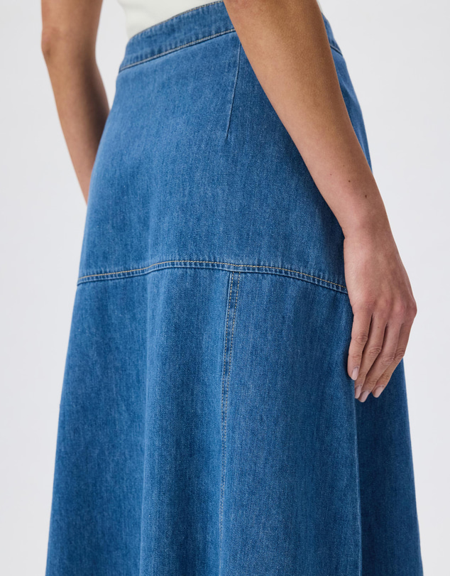 Tussah - Tenley Chambray Midi Skirt