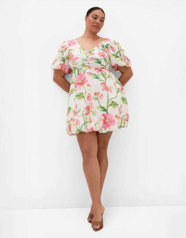 City Chic - Jamie Floral Print Bubble Dress