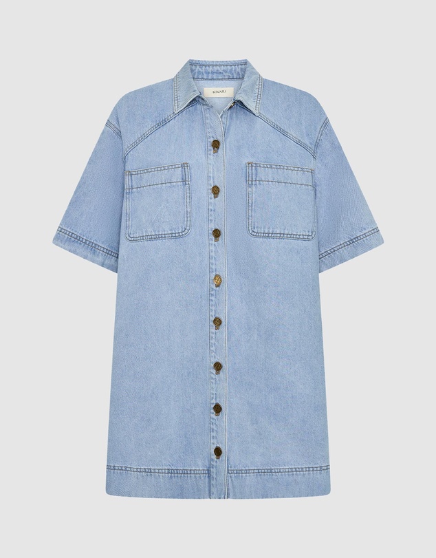 KIVARI - Jada Denim Mini Dress