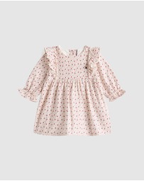 Tommy Hilfiger - Ditsy Floral Frill Relaxed Corduroy Dress - Babies