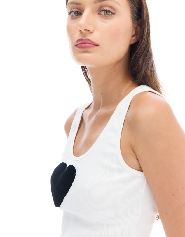 THE TALES - We Love 3D Velvet Heart Singlet