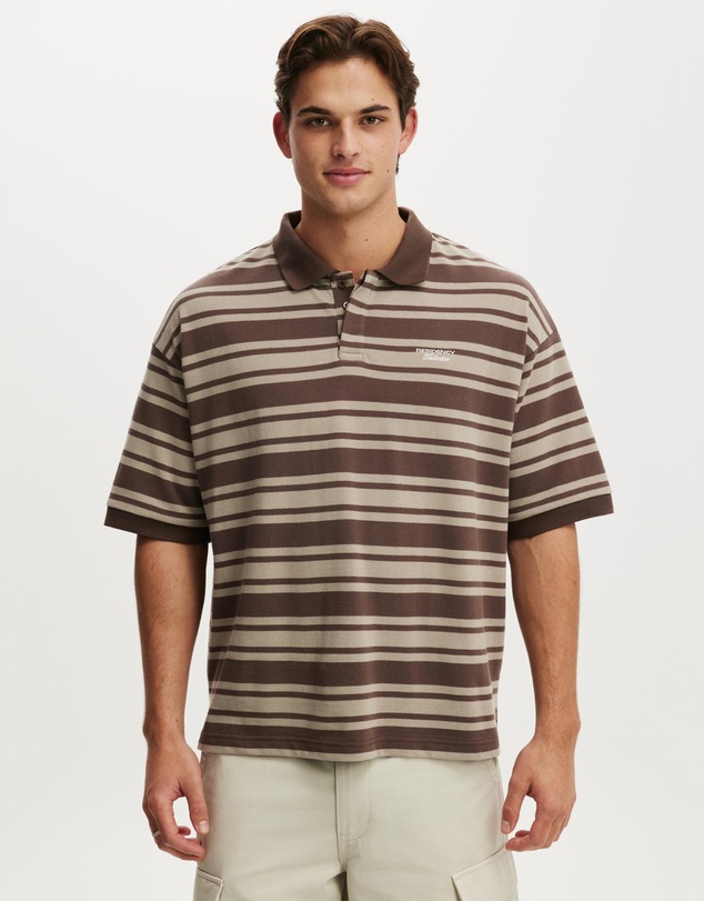 Cotton On - Box Fit Short Sleeve Polo