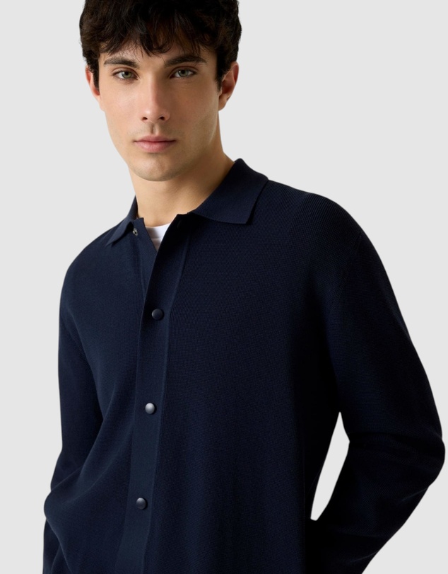 GUESS - Polo Buttoned Tech Cardigan Sweater